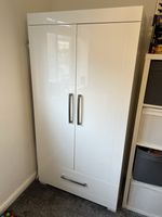 Silver Cross White Gloss Wardrobes Excellent Condition