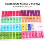 _Piano Keyboard Keys Stickers For Beginners For 88/61/54 Keys Piano