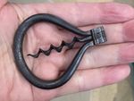 Victorian Folding Steel Corkscrew. Beautifully Over-Engineered 19th Century Tool
