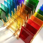 26 Sheets Stained Glass Kit for 10x15 cm, Transparent Mixed Colours - 26 Pack