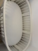 Stokke Sleepi V3 Bed White 0-5 Years + Mattress Oval Baby Crib Converts to Bed