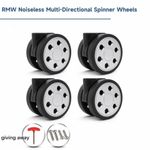 Silent Swivel Wheels for Rimowa Luggage - 360° Silent Swivel Casters - 4pcs  2in