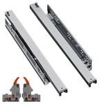Undermount Drawer Runners - Soft Close - Full Extension 3D Clips - 19mm - 35kg