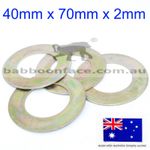 4x Bucket Pivot Pin Shim Spacer Kit 40mm 2mm Thick Kubota Daewoo Hitachi JCB
