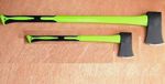 NEW 4lb & 2.5lb Axe Steel Head Felling Chopper Axe Green Fibreglass shaft
