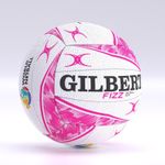 Gilbert Netball Fizz Match Ball White / Pink Size 5 - Free P&P