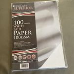 100 Sheets A4 White Laid Paper 100GSM