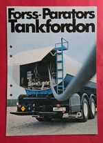Forss-Parators Tankfordon - Swedish Trailer, Bodybuilder Brochure 1970's, Rare