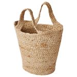 IKEA TOLKNING Hanging Basket  Handmade Jute Storage with Natural Charm