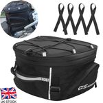 Motorcycle Helmet Tail Bag Luggage Pack Seat  Waterproof Rear Box Storage Saddle