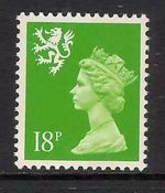 Scotland 1992 S60a 18p litho centre band perf. 14 type II Machin MNH