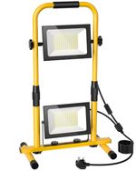 200W 20000LM LED Work Flood Light Mobile Portable Camping Lamp With Floor Stand