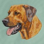 Rhodesian Ridgeback Dog Breed Bathroom SET OF 2 HAND TOWELS EMBROIDERED