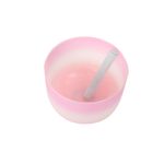 432Hz 10"C Note Root Chakra Pink Color Suede Crystal Singing Bowl Yoga Relax
