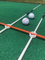 ‘Stick-Click’ Alignment Stick Setting Aid Pack. 6 ITEMS. Golf. Range. Practice.