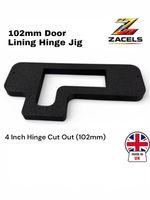 Zacels 4" Door  Frame & Door Lining Hinge Jig  102mm Hinges & Door Stop Spacer