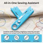 Sewing Machine Needle Threader Tool, Quick Threading Device With Alignment Guide