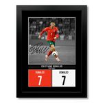 Cristiano Ronaldo Portugal Signed Poster Print Photo Framed Memorabilia Al Nassr