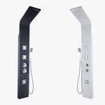 Cassellie Luna Thermostatic Tower Shower Panel – Black or White – BSP001- WSP002