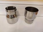 2x M LOGO Silver Chrome Exhaust Tips For BMW M135i M140i 235i 240i 340i 440i