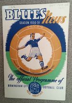 BIRMINGHAM CITY   v  Bristol City  Feb 1951 FA Cup.
