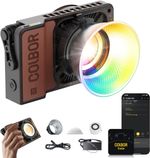 LED Video Light COLBOR W60R RGB 2700-6500K COB Continuous Output Lighting 60W 