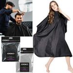 BARBERS HAIR CUT CUTTING HAIRDRESSING HAIRDRESSERS SALON BARBER GOWN CAPE BLACK