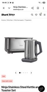 Ninja Foodi PossibleGrill Panini Press Grill Toaster Silver Non-Stick 1800W