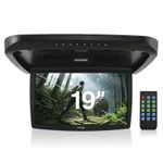 UK 19'' Car Ceiling Display w/MP5, Car Roof Mounted Monitors Flip Down Screen