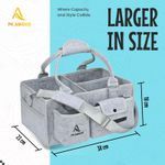 Baby Diaper Organizer Storage Box Kids Caddy Felt Changing Nappy Carrier Bag UK