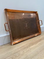 Brass Bronze Vintage Antique Style tray 55.5cm X 34cm 