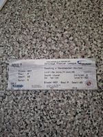 MATCH TICKET PREMIER LEAGUE READING V MAN UTD 19th jan 2008