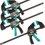 DSL Woodworking Quick Grip Bar Clamps, 6 Inch Wood Clamps (4 Pack)