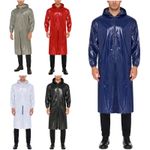 Men Bodysuit Waterproof Coveralls Hooded Jumpsuit Overall Long Coa Long Sleeves