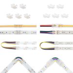 5 Pcs 2/3/4/5/6 Pin Connector Wire For 5/8/10/12mm Wide COB/SMD LED Strip Lights