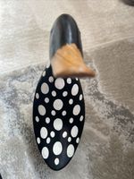 DCUK the Duck Company Wooden Duck Black With White Spots VGC