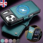 Magsafe Leather Flip Case Wallet Cover For iPhone 18 Pro Max 17 16 15 14 13 12