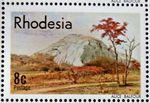 RHODESIA 1977 SG546 8c. LANDSCAPE PAINTINGS "A DWALA NEAR DEVIL'S PASS"  -  MNH