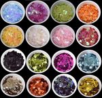 48 COLOURS - 600 Round 5MM Loose Sequins Flat Sewing Crafts Trim Costume 1307