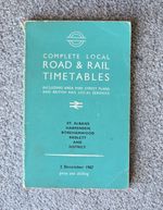 London Transport Local Road & Rail Timetables St Albans & District 2 Dec 1967