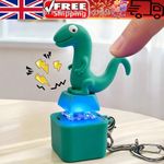 Lizard Button Keychain Sound Fidget Toy, Fun Keychain with Light Stress Relief