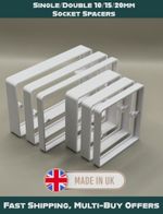 Socket Switch Spacer | 10mm / 15mm / 20mm | 1-Gang 2-Gang Back Box Extender