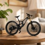 Alloy Mountain Bike Model 1:6 Scale Realistic Gear Bicycle Toy Front Rear Shock