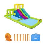 Bestway H2OGO Splash Course Mega Water Park, Inflatable Water Slide for Kids