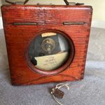 Vintage racing Pigeon Clock Timer in Wooden Case TOULET EXCELSIOR  FREE POST G3Q