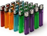 Electronic Refillable Lighters Multicolour Adjustable Flame Child Resistant