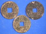 3 Chinese Asian Cash Coins, Qing Dynasty           [34926]