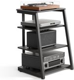 HiFi Stand !SALE! 4 Tier Audio Rack Record Player Turntable Black