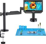 Elikliv Autofocus EM4K-AF Flex Arm 10.1" Coin Microscope for Adults +Ring Light