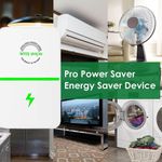 2x Electricity Saving Box UK Adapter Intelligent Power Factor Cost Saving Device